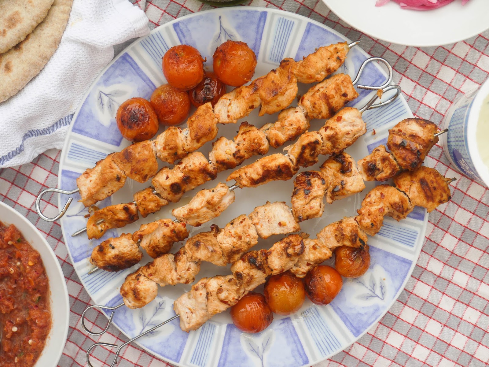 This Muslim Girl Bakes Turkish Chicken Kebabs with Tomato Chilli Sauce.