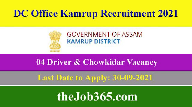 DC-Office-Kamrup-Recruitment-2021 DC-Office-Kamrup-Recruitment-2021