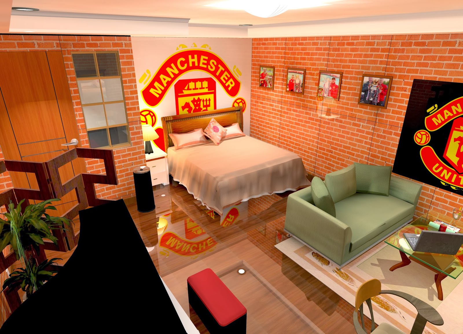  Desain  Kamar  Tidur Manchester United Kumpulan Desain  Rumah