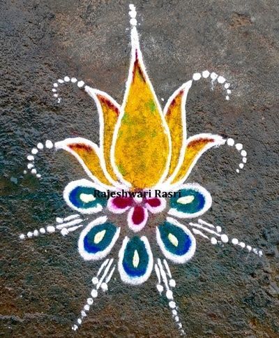 simple and easy rangoli designs with dots for home