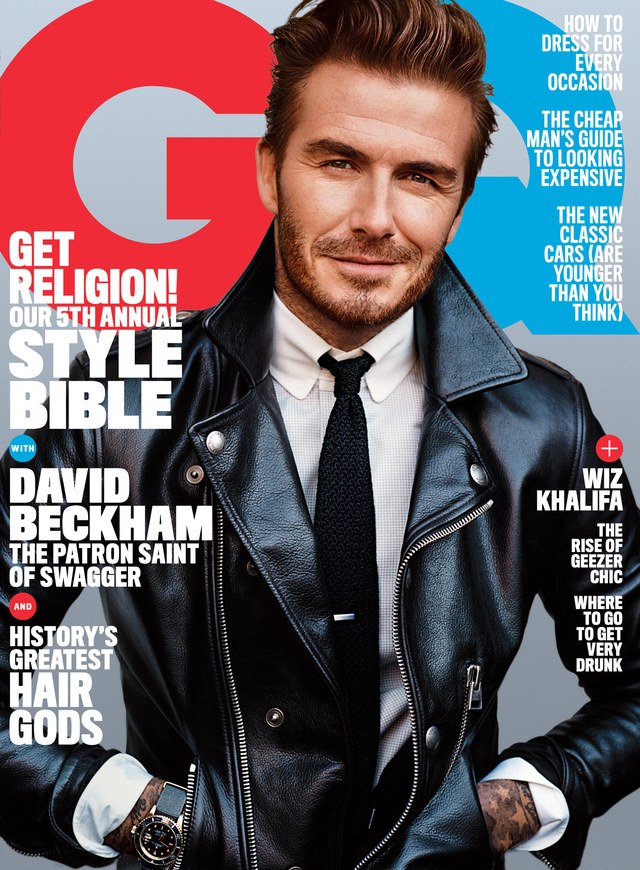 David Beckham Wears a Rolex on April Cover of GQ Magazine - Rob's Rolex ...