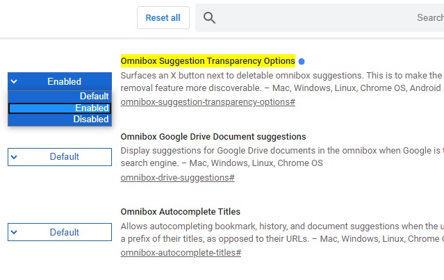 كيفية حذف الإقتراحات في شريط عناوين جوجل كروم لنتائج البحث السابقة