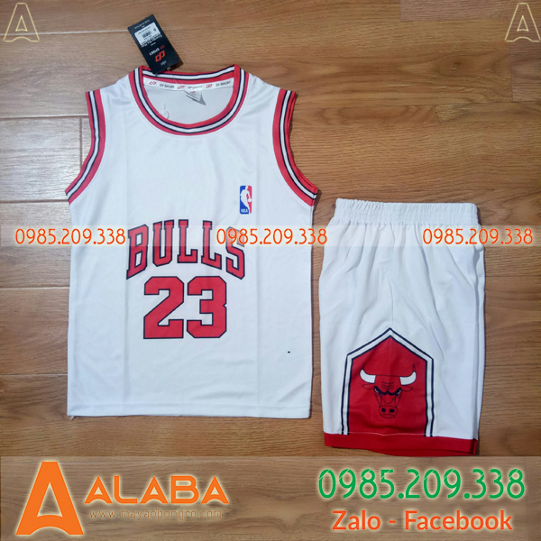 Áo bóng rổ Bulls màu trắng hot Áo bóng rổ Bulls màu trắng hot