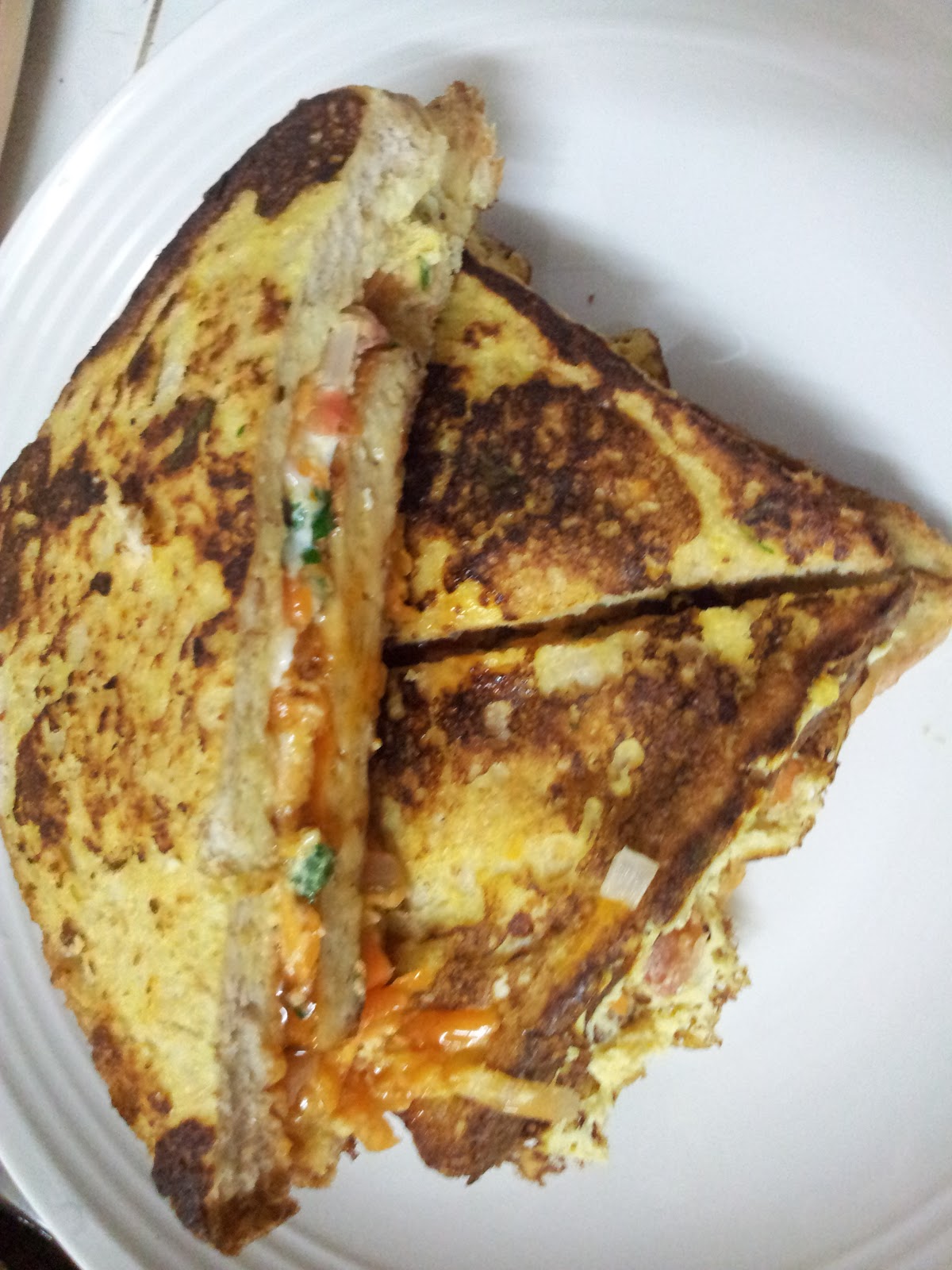 Sumanarthy's Kitchen Bread Omelette Sandwich