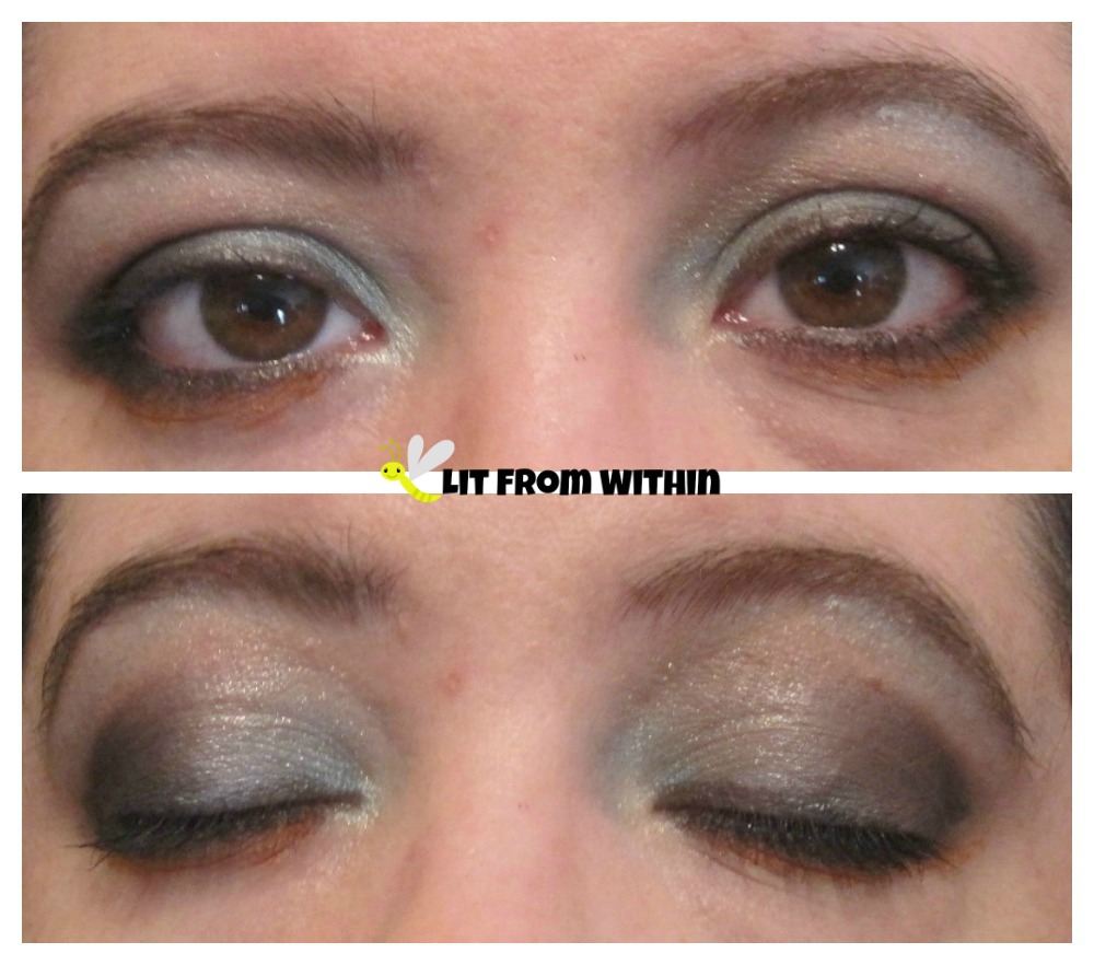 my version of Kendra's wintry icy look from 500 Eye Makeup Designs: Inspired and Inventive Looks for Every Mood and Occasion