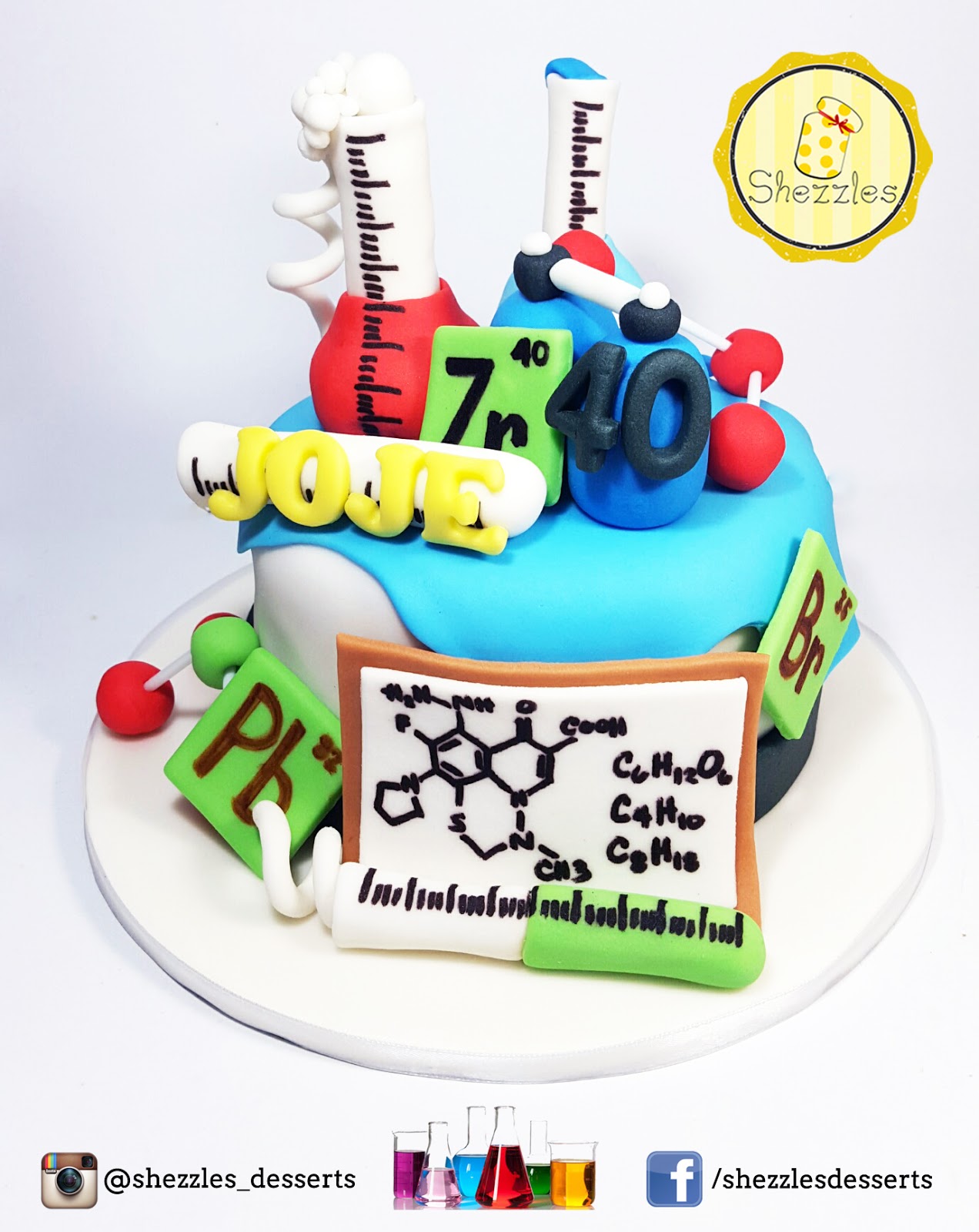 SHEZZLES Cakes and Pastries The Chemist's Cake