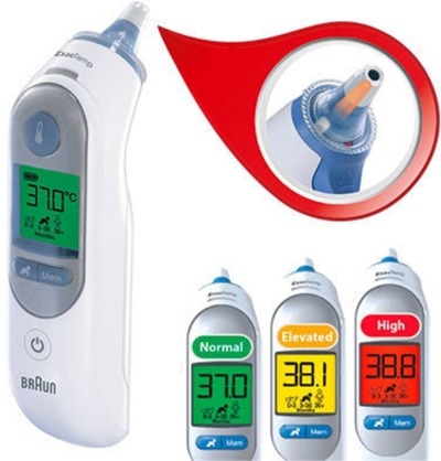 Beste oor thermometer (ook bij kinderen): Braun Thermoscan 7