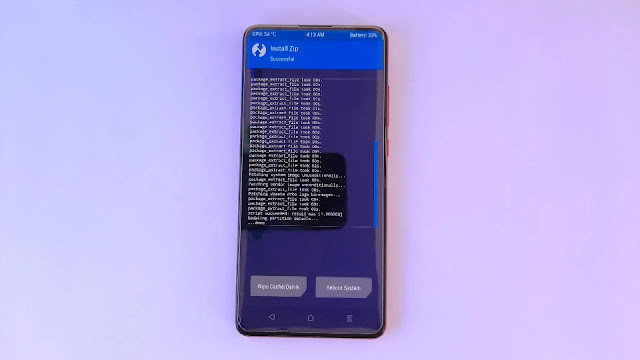 Successfully installed Recovery Rom file Recovery Rom file Installed successfully