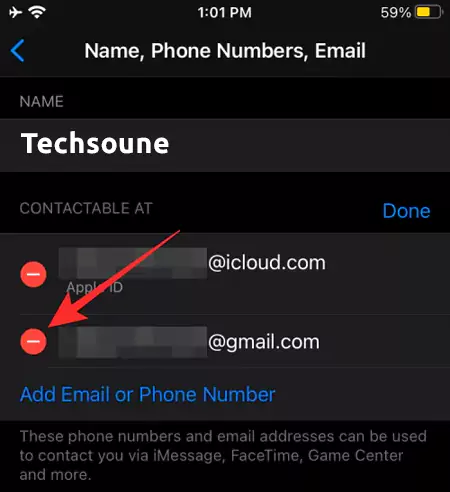 تغيير البريد الإلكتروني iCloud 13