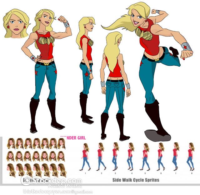 Free Folha de modelo de personagem jovem com pé ciclo animação sprite e sincronização de lábio Free Folha de modelo de personagem jovem com pé ciclo animação sprite e sincronização de lábio