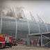 Cabine de rádio da Arena Castelão pega fogo na manhã deste sábado (30)