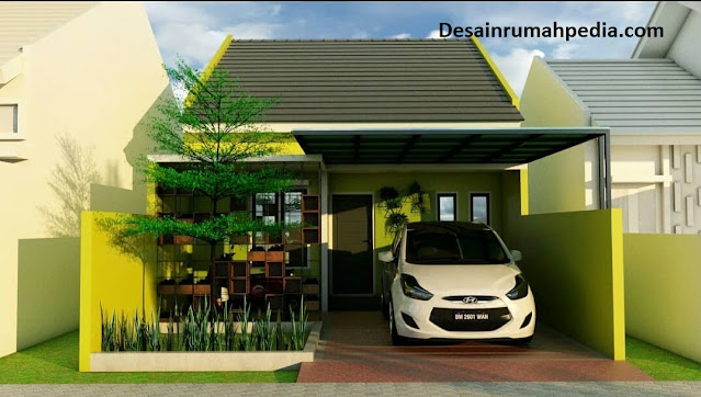 Desain dan Denah Rumah Minimalis Bernuansa Hijau Ukuran 6 x 15 M, Cocok ...