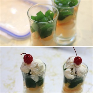 Thạch trà xanh trái cây bổ sung vitamin ngày giao mùa 3