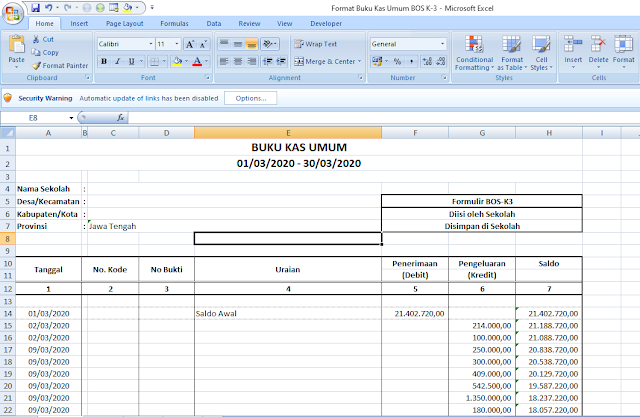 CONTOH FORMAT LAPORAN SPJ BOS TAHUN 2020 tasADMIN CONTOH FORMAT LAPORAN SPJ BOS TAHUN 2020 tasADMIN