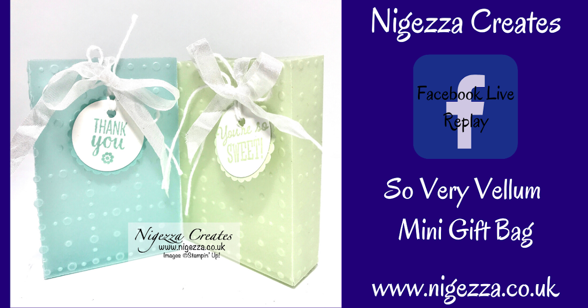 Nigezza Creates Facebook Live Replay So Very Vellum Gift Bag