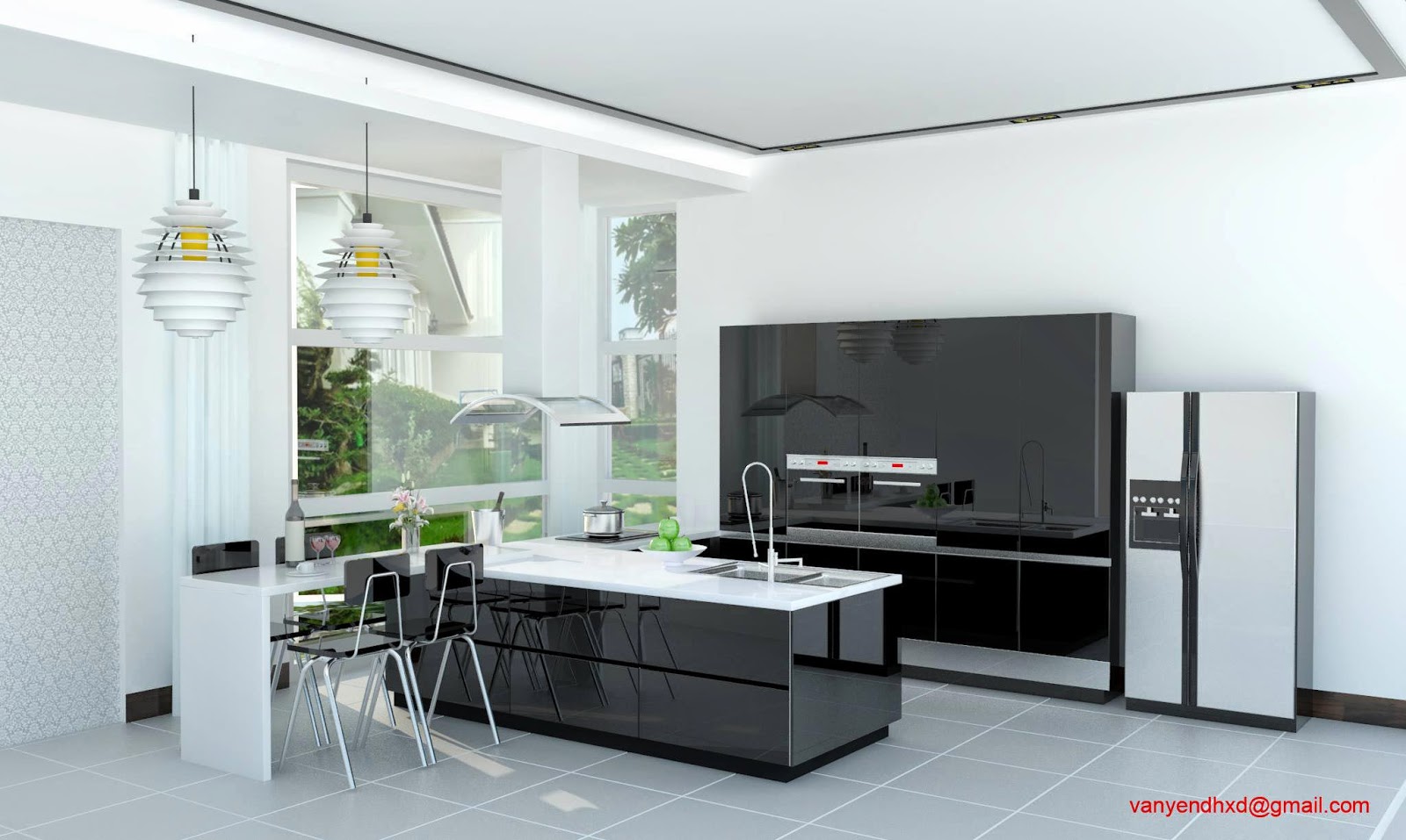 SKETCHUP TEXTURE: Free sketchup 3d model-Vray setting-Kitchen #6