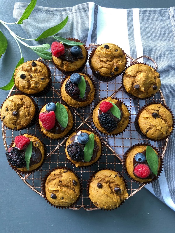 Me and My Pink Mixer Quick & Easy Pumpkin Chocolate Chip Muffins