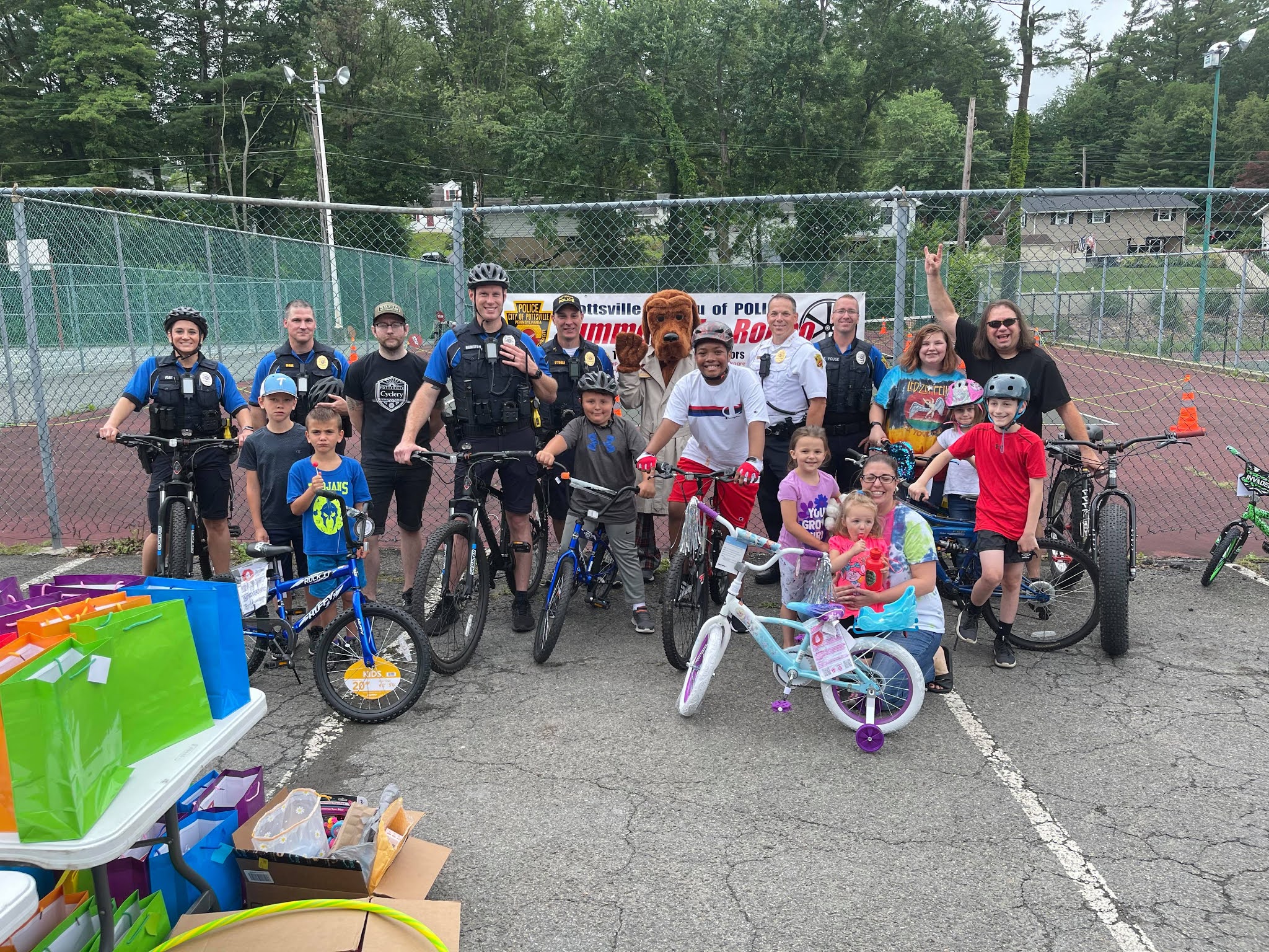 Pottsville Police Department Hosts Bike Rodeo