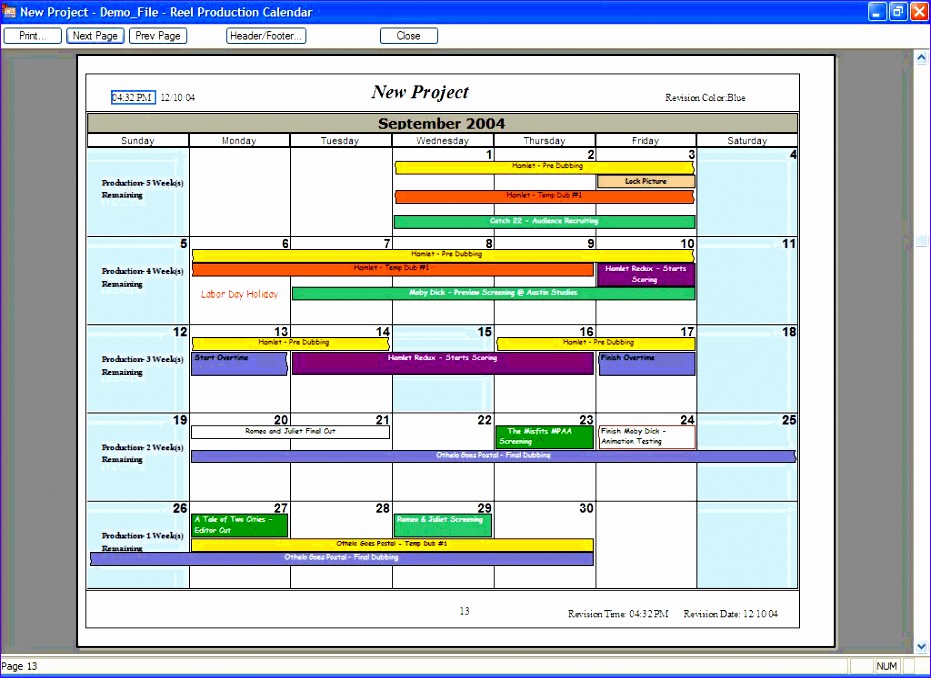 <strong>Production</strong> Scheduling Database <strong>Template</strong> - IT Professionals Production schedule template
