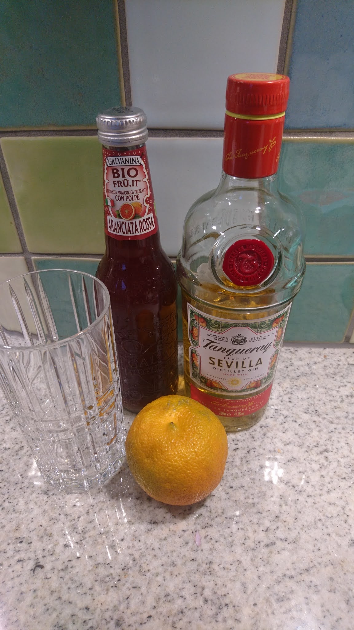 Kitchen of Kiki Orange gin with extra orange