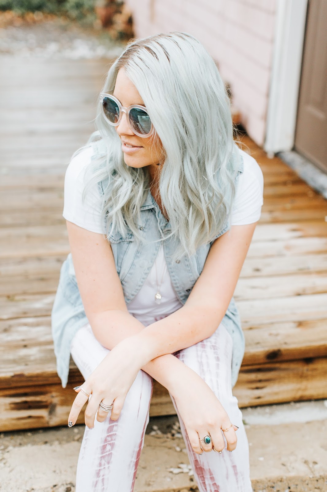 Mint hair, Blue hair, Harper Trends