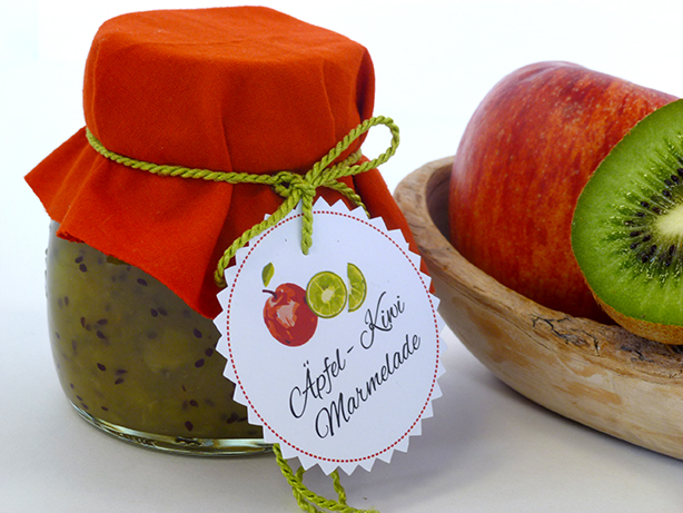 inser Kuchlbiachl: Kiwi-Apfel Marmelade