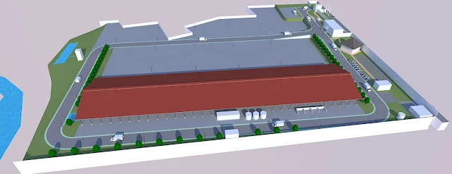 industrial building site plan