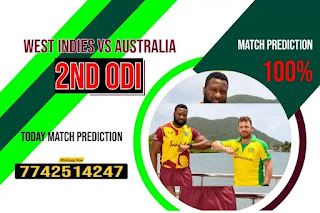 Criclinesabc 100% Sure Today Match Prediction West Indies vs Australia 2nd ODI Match-2021-Who Will Win