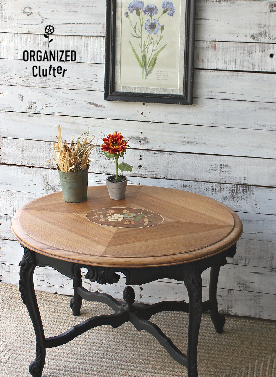 Ornate Garage Sale Coffee Table Upcycle Organized Clutter