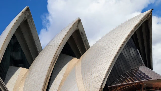 Sydney Opera House viewed from a water taxi