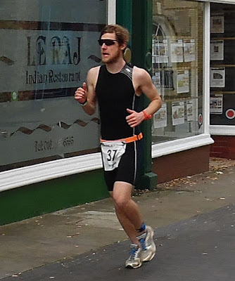 An action picture from the Keyo Brigg Sprint Triathlon 2015