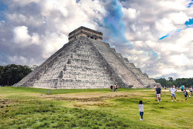 Ancient Pyramid where humans may of worshiped the Sky Gods.