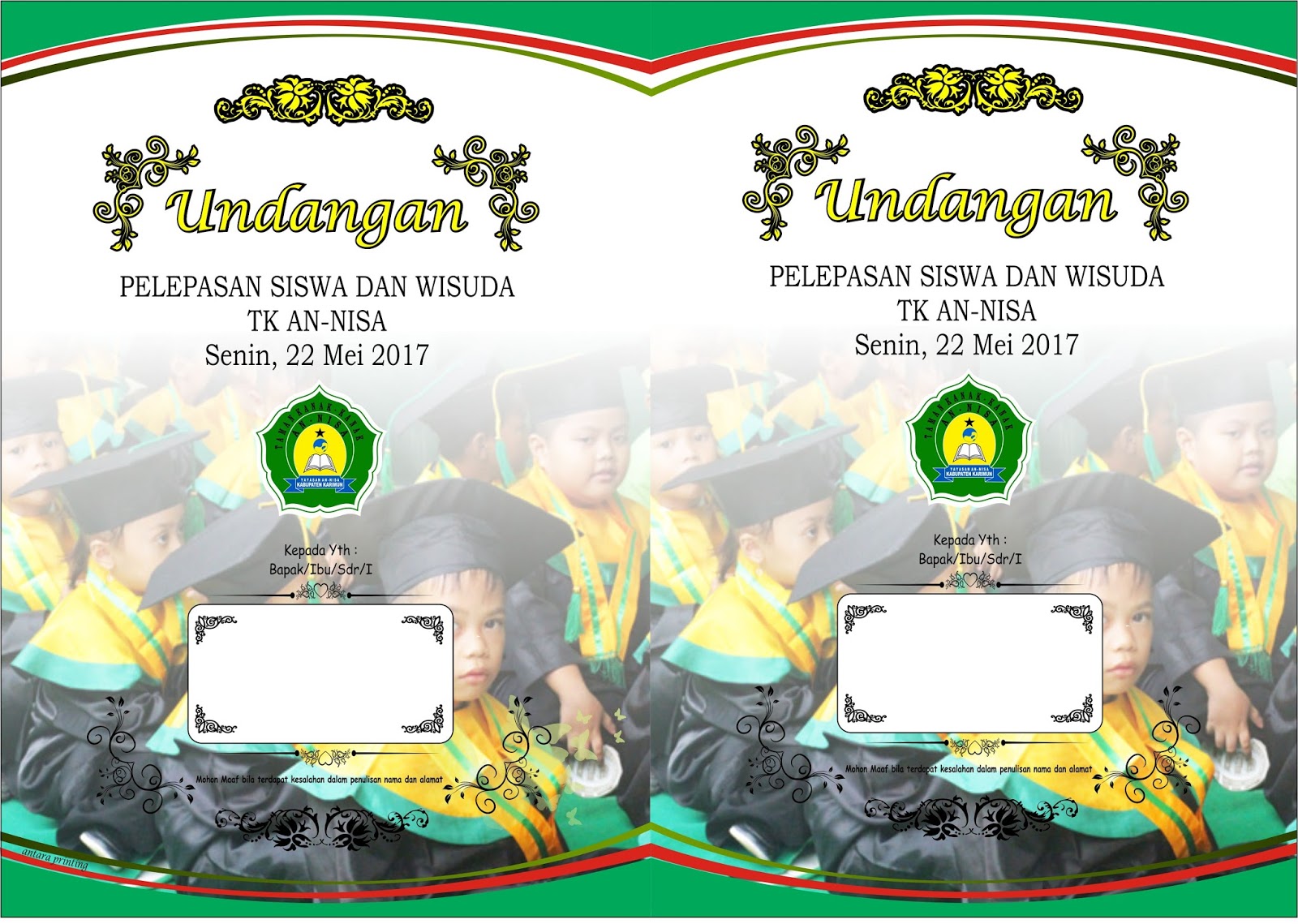 Contoh Surat Undangan Perpisahan Sekolah