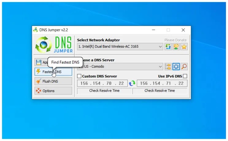 DnsJumper : Βρείτε τις  ταχύτερες και πιο ασφαλείς DNS IP