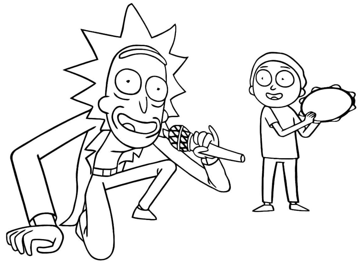 Schöne Dinge 10+ Malvorlagen Rick und Morty