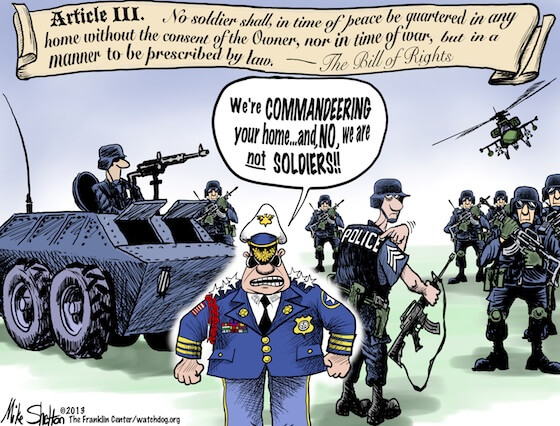 Third Amendment to the United States Constitution gets its moment