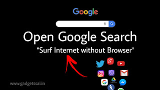 Open Google search