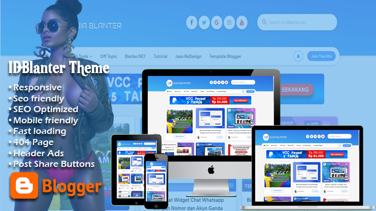 IDBlanter Responsive Blogger Template