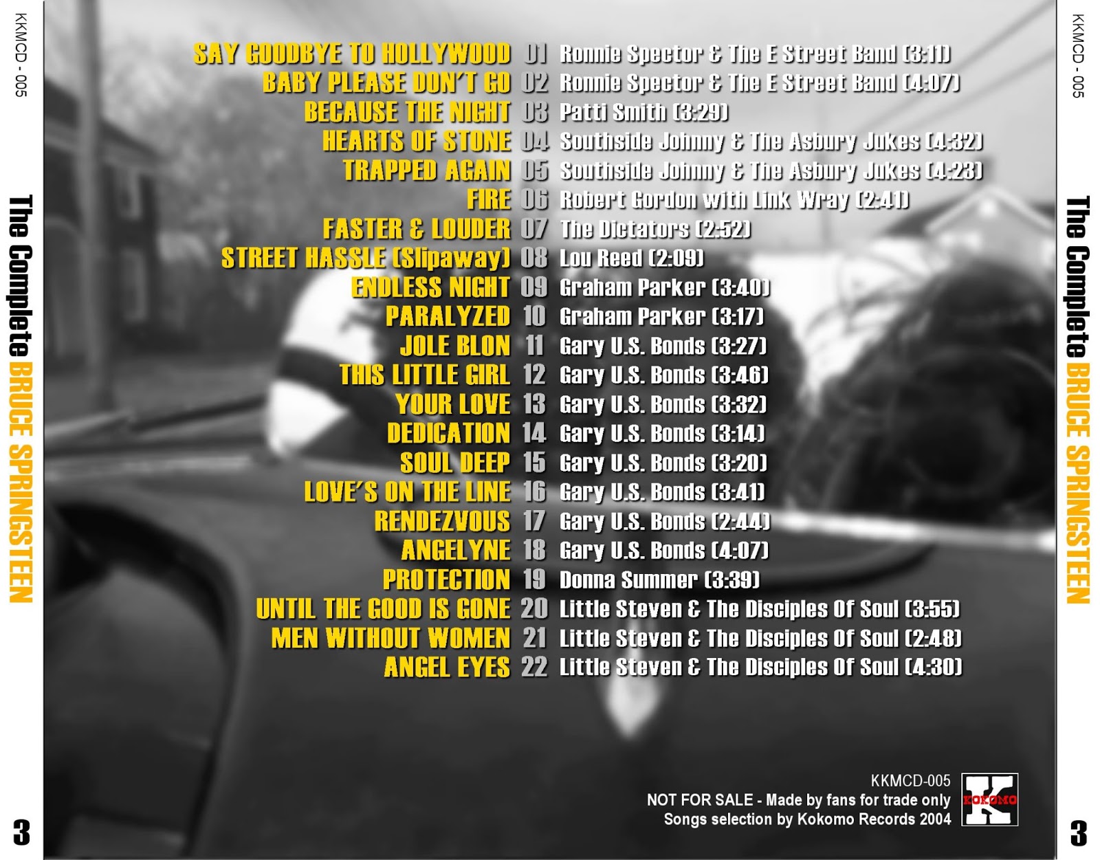 PLUMDUSTY'S PAGE Bruce Springsteen The Complete Kokomo Vol. 4 When