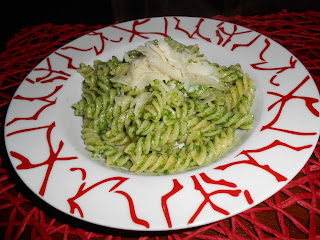 fusilli al pesto di rucola