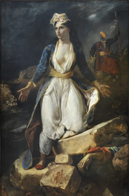 La Grèce sur les ruines de Missolonghi - Delacroix - Musée des B.A de Bordeaux.