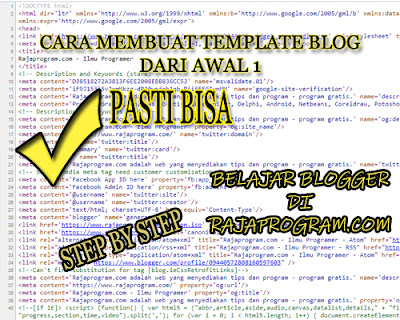 Cara Membuat Template Blog Dari Awal 1 https://www.rajaprogram.com