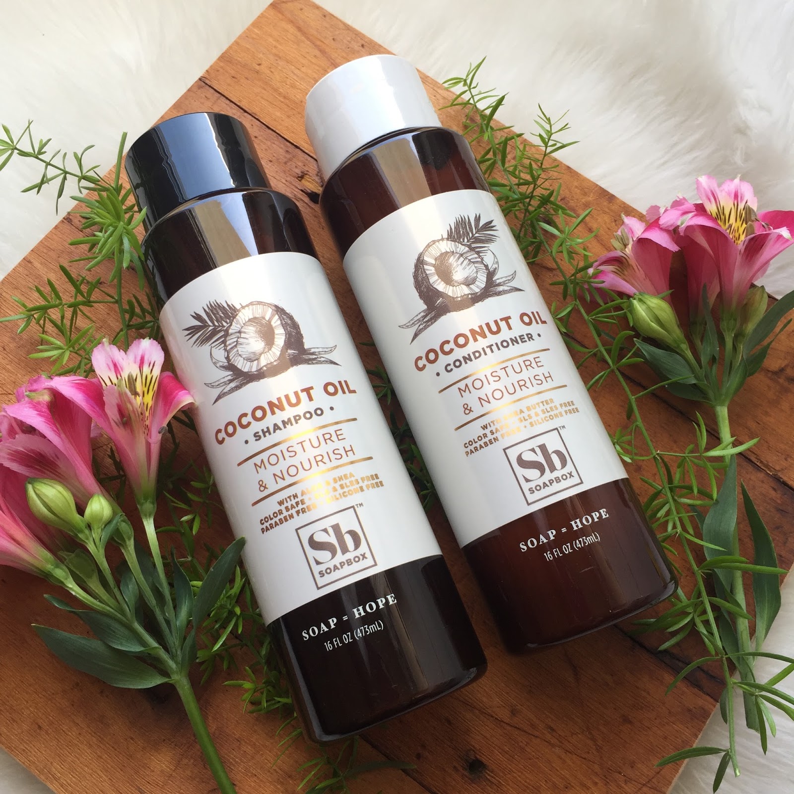 Product Feature Soapbox Soaps Coconut Oil Shampoo and Conditioner