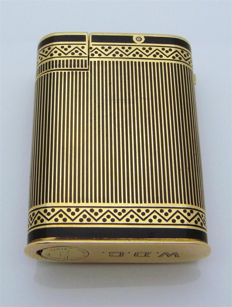 Table lighters collectors' guide eBay 18K Gold Cartier Watch Lighter