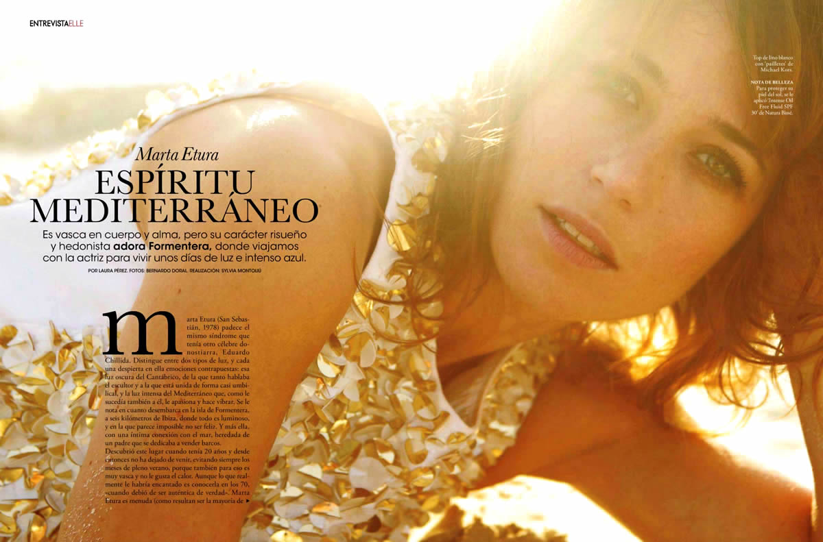 Marta Etura by Bernardo Doral Magazine Photoshoot For Elle Spain