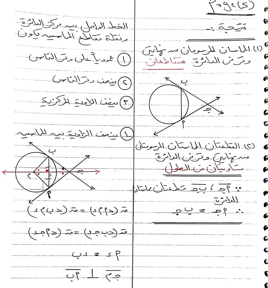 مراجعة الهندسة للصف الثالث الاعدادى ترم ثانى أ/ محمد حسن 5