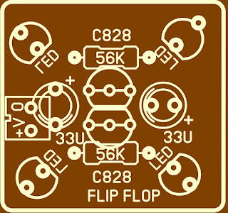 Membuat Rangkaian Flip flop Transistor C828
