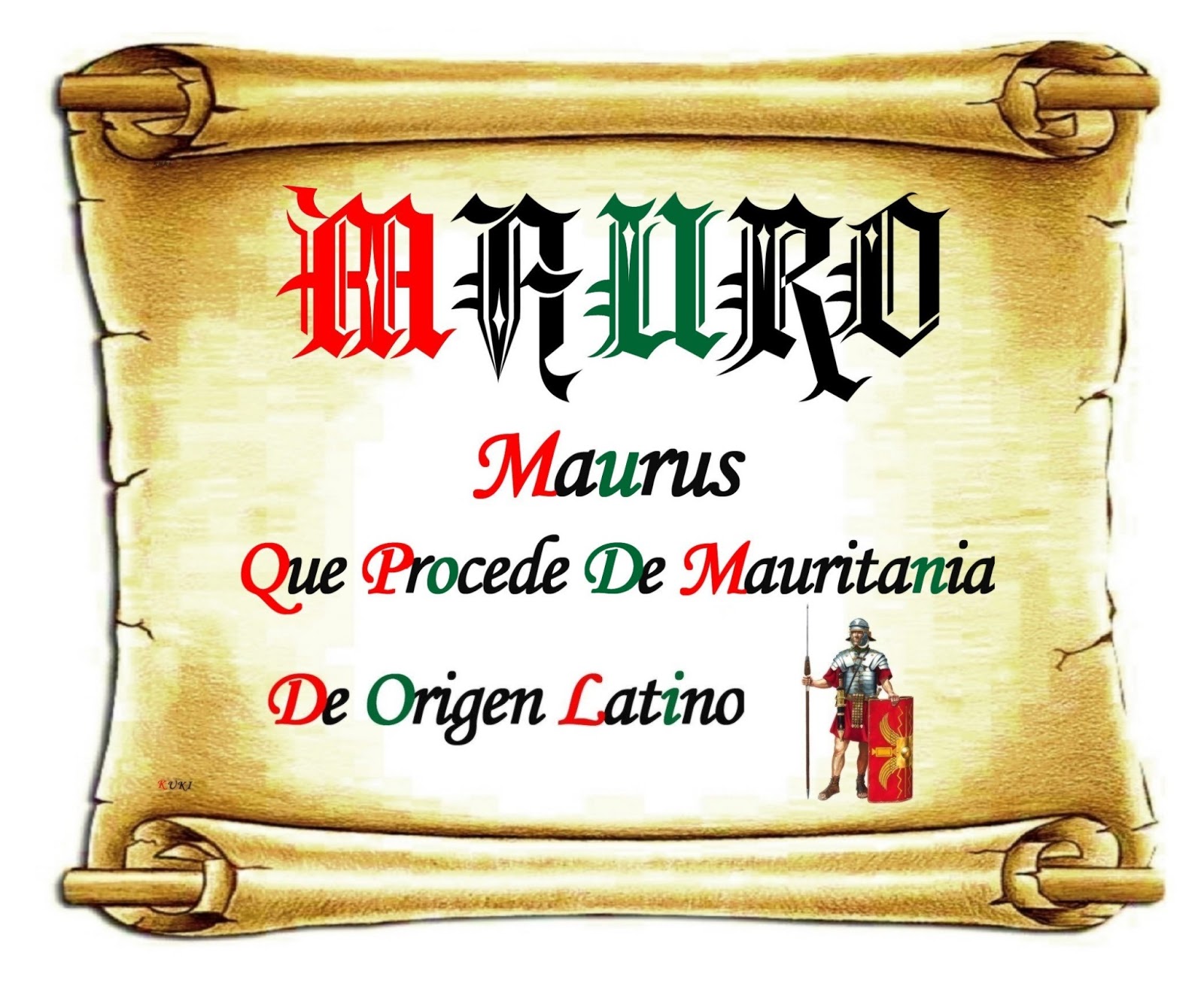 El origen de los nombres Mauro