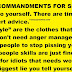 TWELVE COMMANDMENTS FOR SENIORS