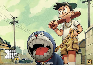 Beginilah Jadinya Kalau Semua Tokoh Anime Doraemon Masuk Dalam Dunia ala Grand Theft Auto! Beginilah Jadinya Kalau Semua Tokoh Anime Doraemon Masuk Dalam Dunia ala Grand Theft Auto!